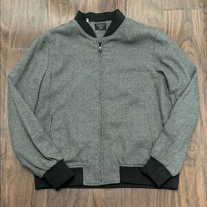 7 Diamonds Gray Bomber Jacket